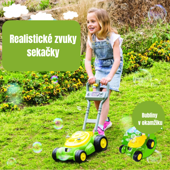 Bublifuková kosačka John Deere Kids