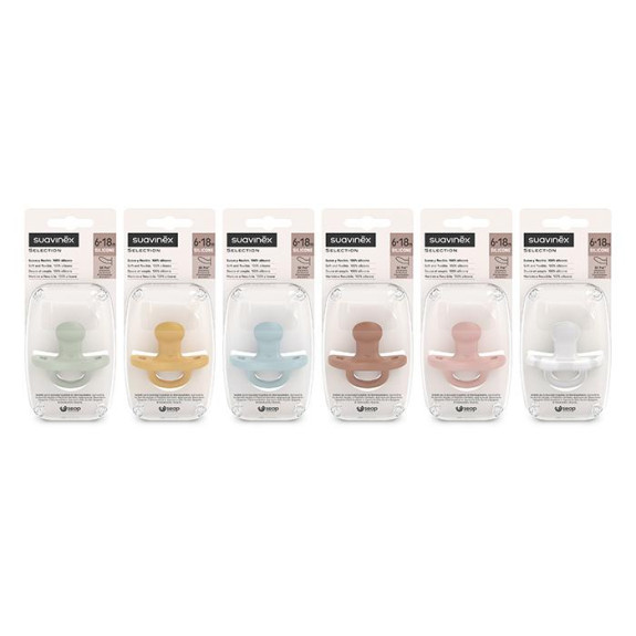Cumlík anatomický silikón 6-18 m SX PRO Colour Essence Suavinex