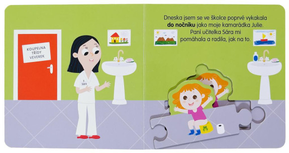 Už chodím na nočník Knižka s puzzle