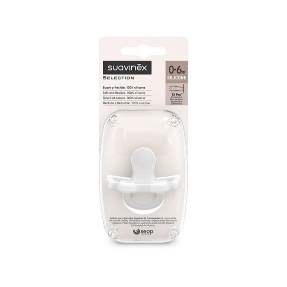 Cumlík fyziologický silikón 0-6 m SX PRO Colour Essence Suavinex