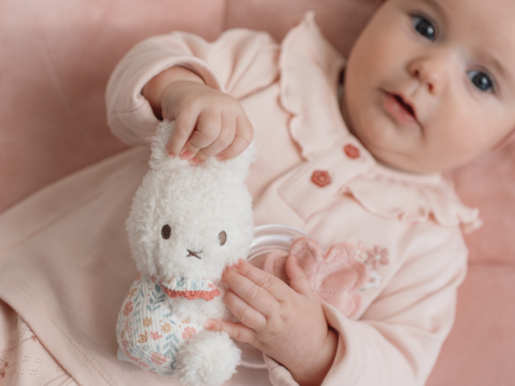 Hracia deka s hrazdou zajačik Miffy Lucky Blossom Little Dutch