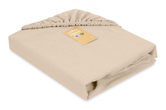 Mušelínové prestieradlo s gumou 60 x 120 cm BabyMatex