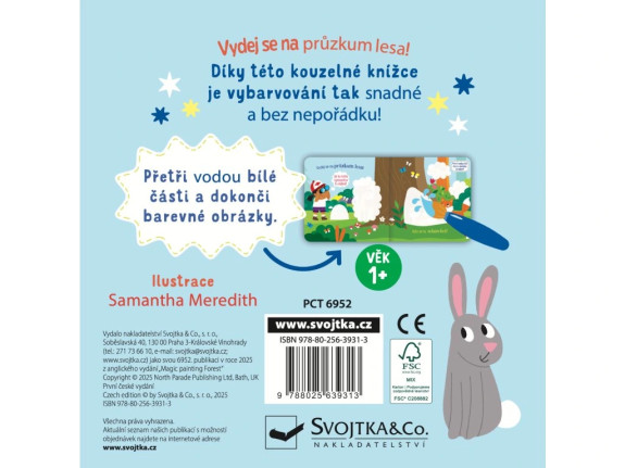 Maľovanie vodou do tašky Les