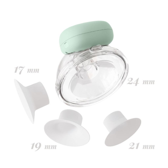 Odsávačka mlieka Ovio Twin Duo bezdrôtová hands-free mušľová 3-fázová s aplikáciou Neno