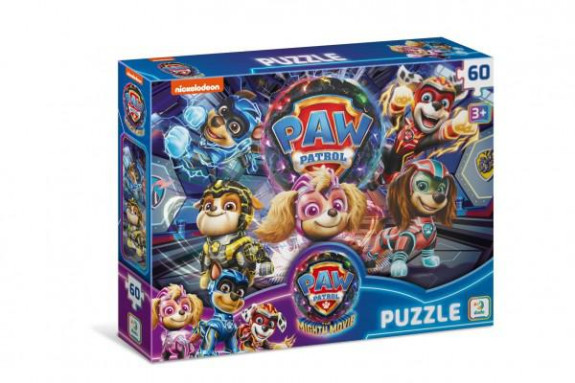 Puzzle Tlapková patrola 23 x 32cm 60 dielikov