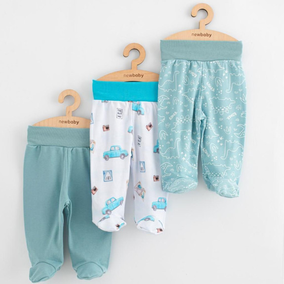 Dojčenské polodupačky Classic II 3 ks boy New Baby
