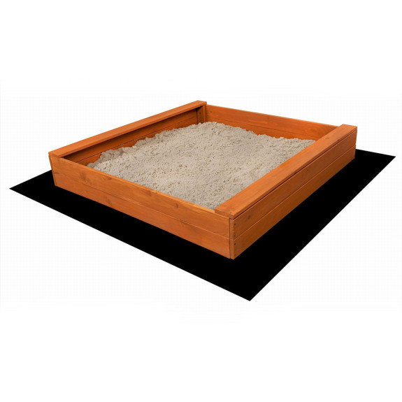Detské drevené pieskovisko s lavičkami 120 x 120 cm Baby Mix