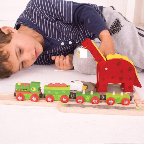 Dinosaurie žeriav Bigjigs Rail
