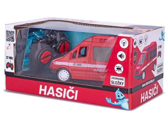 R/C auto hasiči CZ 27MHz plná funkcia so svetlom a zvukom