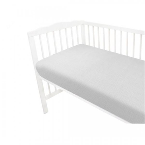 Mušelínové prestieradlo do postieľky 60 x 120 cm Nature double Baby Nellys