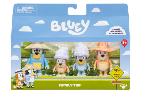 Rodinný výlet 4 figúrky Bluey