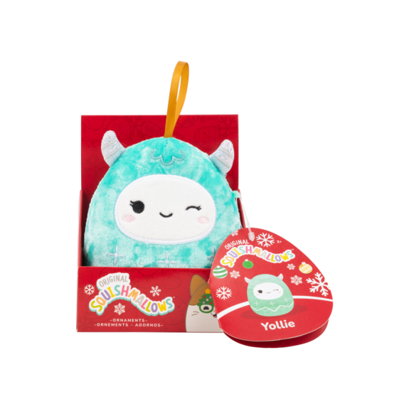 Vianočná ozdoba Yetti - Yollie 10 cm Squishmallows
