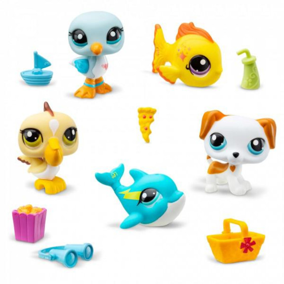Littlest Pet Shop 5 figúrok Pláž