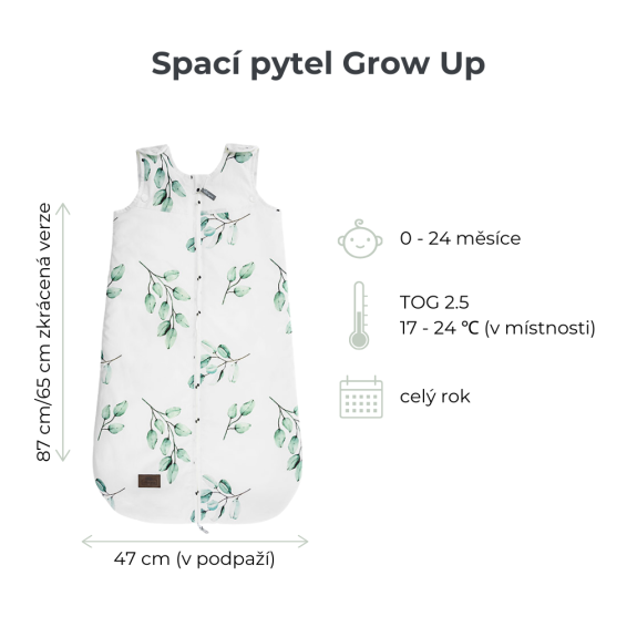 Spací rastúci vrece 0 - 24 mesiacov Sleepee Grow Up