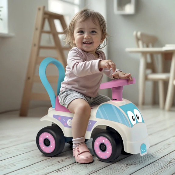 Odrážadlo auto Bielo-ružové