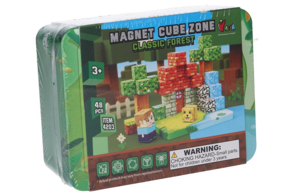 Stavebnica Magnet Cube Zone Classic Forest 48 dielikov