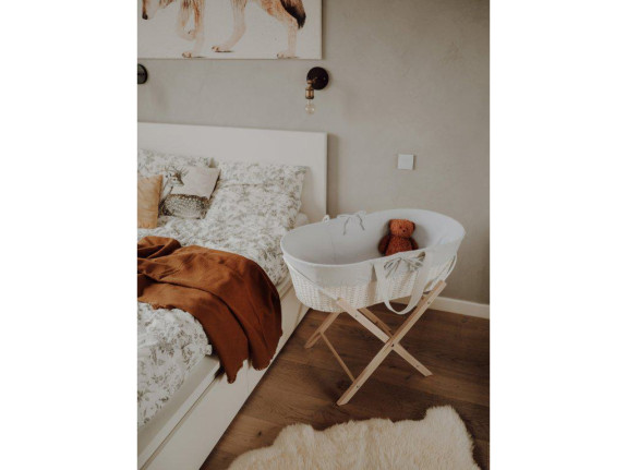 Stojan na Mojžišov košík pre bábätko Smart Natural bez laku Ahojbaby