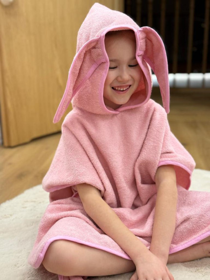 Osuška pončo s kapucňou a uškami Junior 70 x 140 cm Babymatex