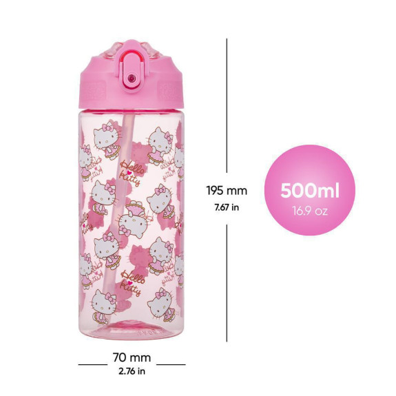 Tritánová fľaša na pitie so slamkou 500 ml Baagl