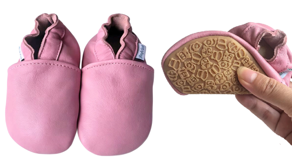 Kožené capáčky Barefoot s Anti-Slip podrážkou Veľ. 24-36 mes. Hopi Go