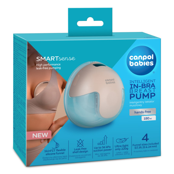 Elektrická odsávačka materského mlieka do podprsenky SmartSense Canpol babies