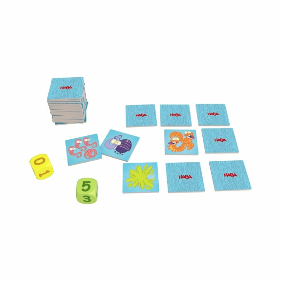 Play&Learn Vzdelávacia mini hra 3+4 chrobáky od 6 rokov Haba