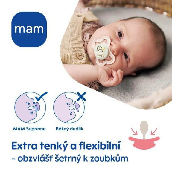 Cumlík Supreme silikón 0+ Mam