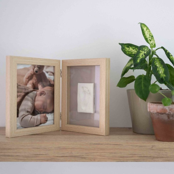 Double frame Wood Happy Hands