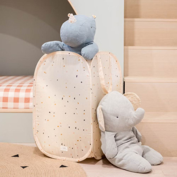 Skladací úložný kôš Recycled Terrazzo Beige 3 SPROUTS