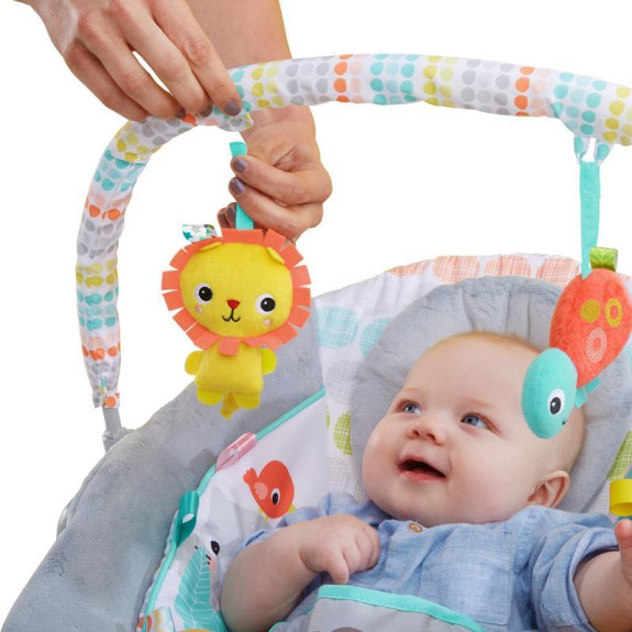 Lehátko vibrujúce s melódiou Whimsical Wild 0 m+ do 9 kg 2019 Bright Starts