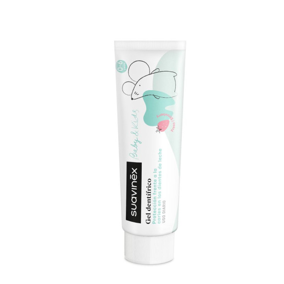 Detská zubná pasta Baby/Kids s jahodovou príchuťou - 50 ml Suavinex
