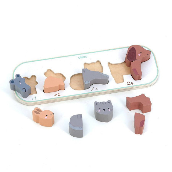 Vkladacie puzzle Učím sa počítať zvieratká Sarah Betz Vilac