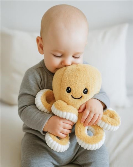 Plyšová hračka chobotnička Baby Mix 60 cm