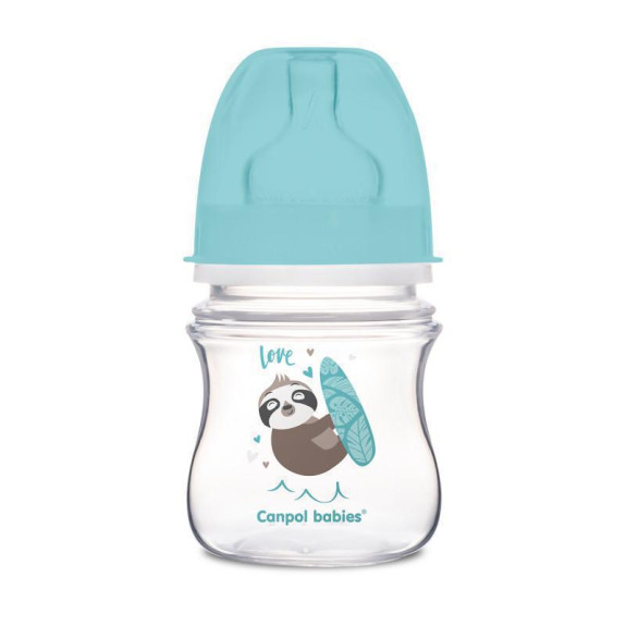 Antikoliková širokohrdlá fľaša Exotic animals 120 ml Canpol babies