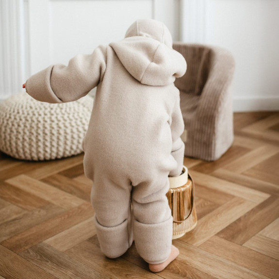 Merino detský overal béžový Eevi