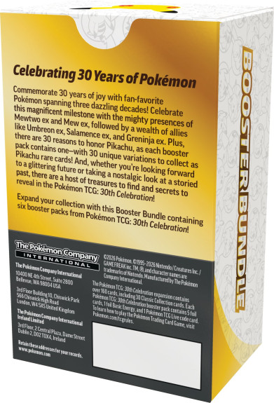 Pokémon TCG 30th Celebration Booster Bundle