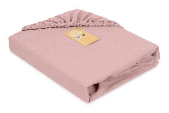 Mušelínové prestieradlo s gumou 60 x 120 cm BabyMatex
