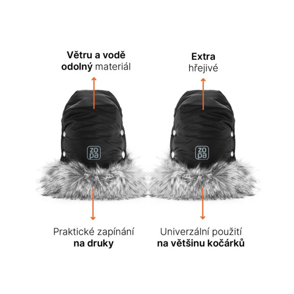 Zimné rukavice Fluffy 2 Zopa