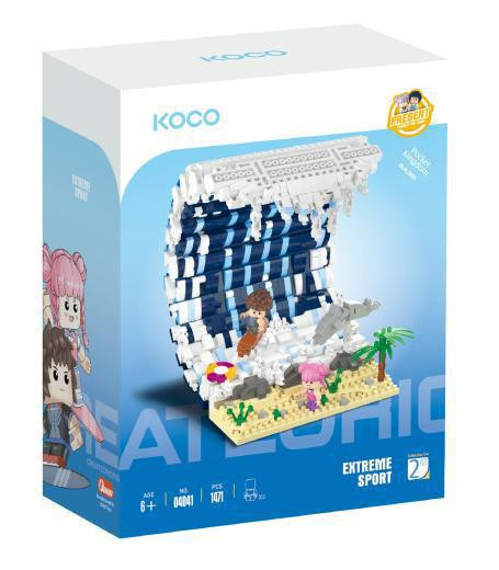 Stavebnica mini Surfovacia vlna 1 471 ks Koco