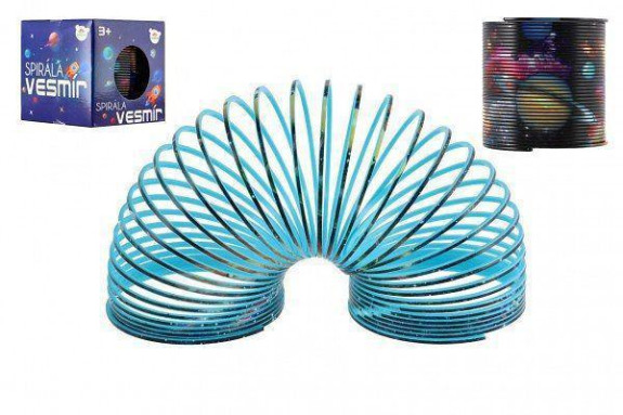 Špirála/pružina vesmír plast priemer 6,5 cm