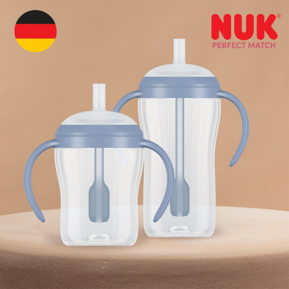 Dojčenská fľaša na učenie so slamkou 150 ml NUK Perfect Match