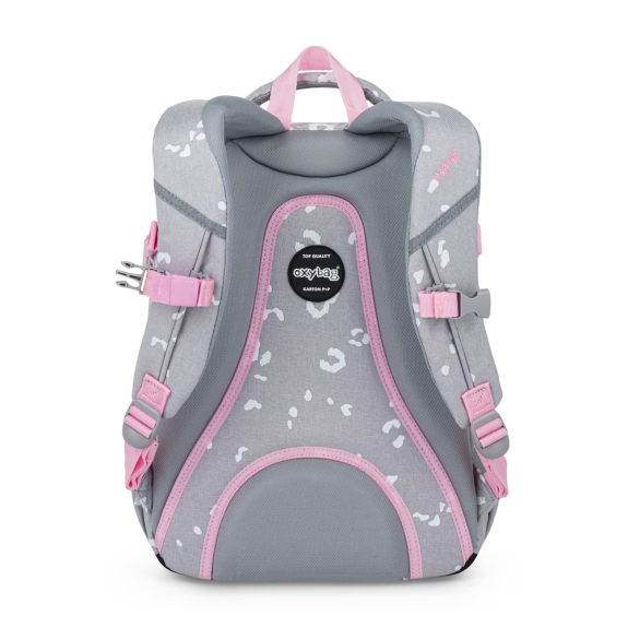 Študentský batoh Oxy Scooler Grey geometric OxyBag