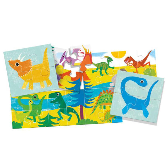 HEADU: Puzzle 8+1 Dinosaury