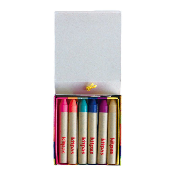 Voskové pastelky na sklo a papier 6 ks Kitpas by Artist