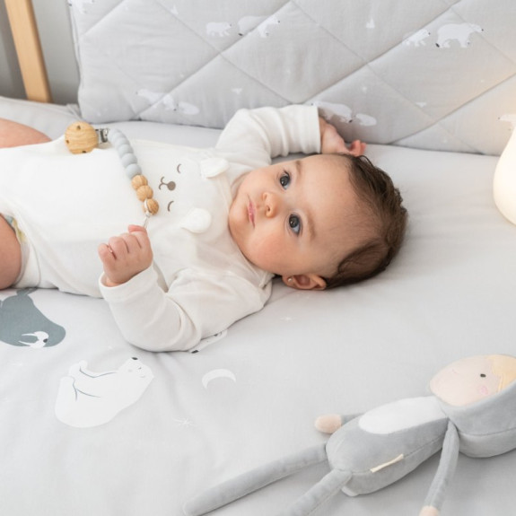 2-dielny bavlnený set do postieľky 0 m+ bonjourbébé