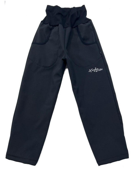Čierne softshell nohavice s reflexným prvkom RDX