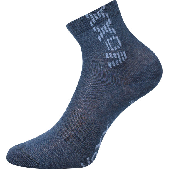 Ponožky detské Adventurik so striebrom jeans melé (3 páry)