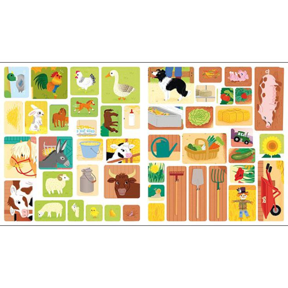 Samolepky pre zvedavé deti Farma