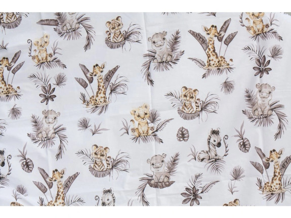 Prestieradlo do postieľky Afrika 120 x 60 cm béžovej Scarlett