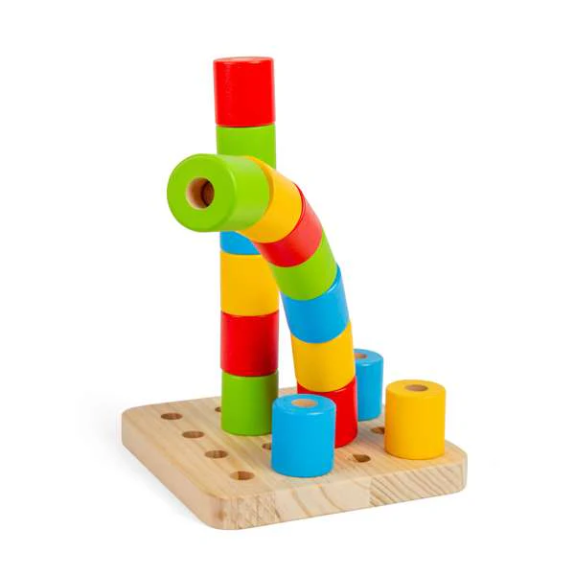 Balančné valčeky na podstavci Bigjigs Toys